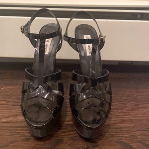 STEVE MADDEN Kadence heel in BLACK patent leather